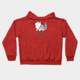 Crouching Kitty Hidden Claws Kids Hoodie